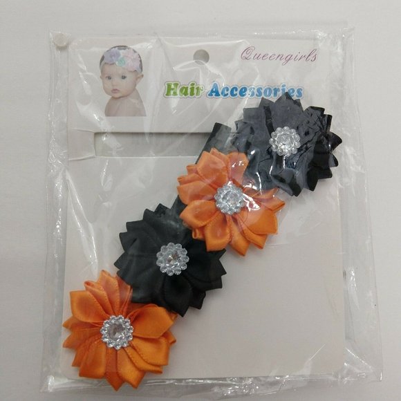 Baby Infant Halloween Hair Bow headband elastic - Picture 2 of 5